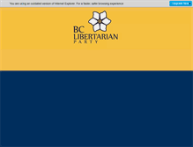Tablet Screenshot of libertarian.bc.ca